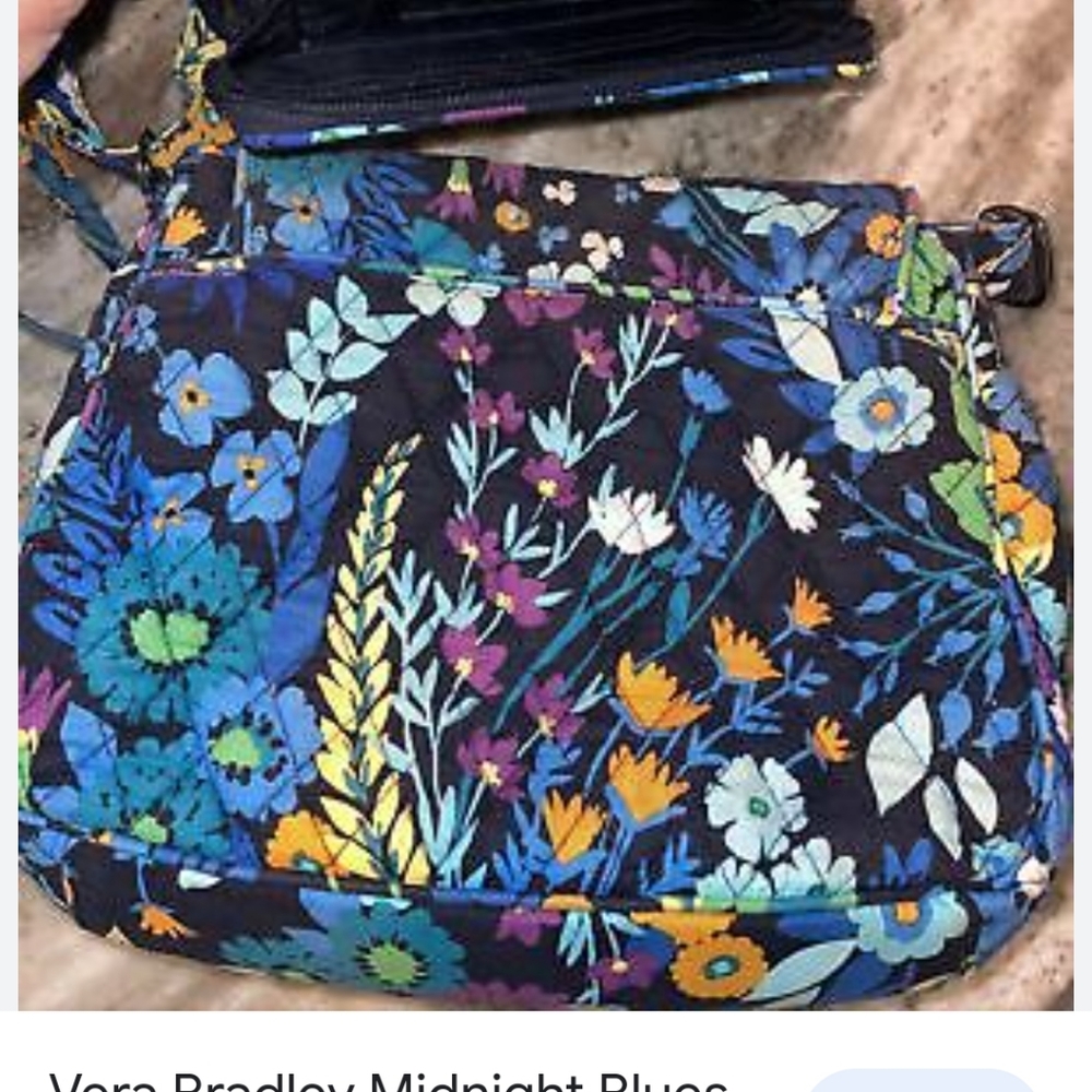 Vera Bradley Midnight blues convertible crossbody bag
